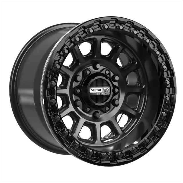 Rampage 6R Beadlock | Satin Black w/ Gloss Ring