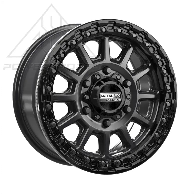 Rampage 6R Beadlock | Satin Black w/ Gloss Ring - Wheels