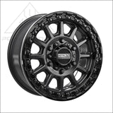 Rampage 6R Beadlock | Satin Black w/ Gloss Ring - Wheels