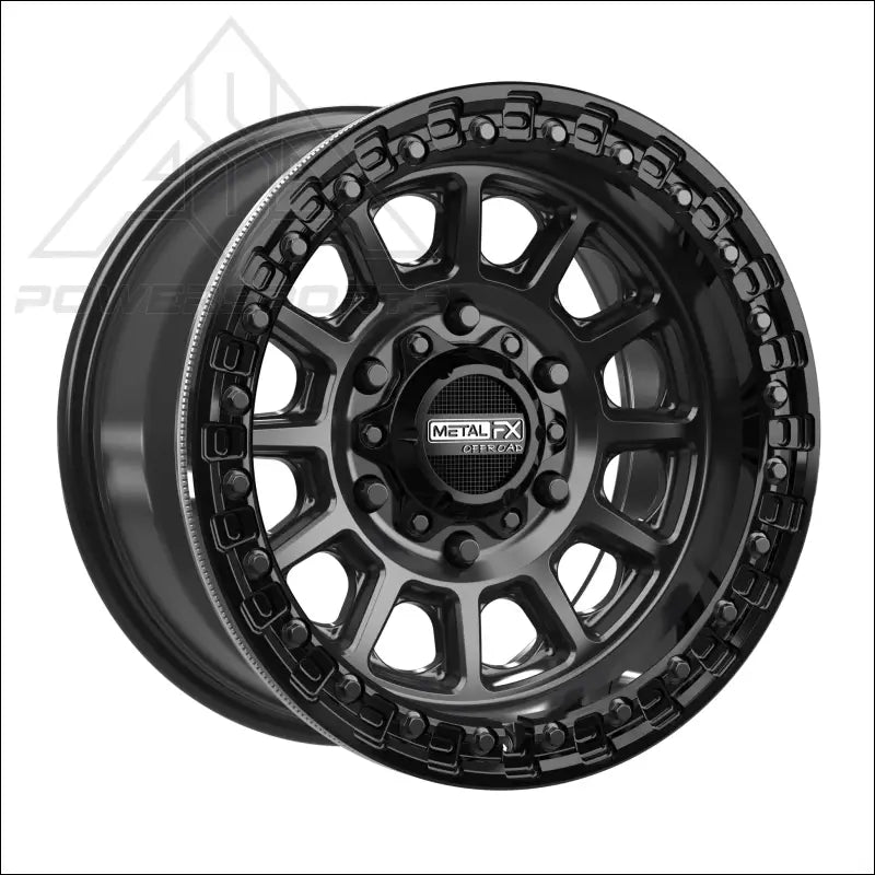 Rampage 6R Beadlock | Satin Black w/ Gloss Ring - Wheels