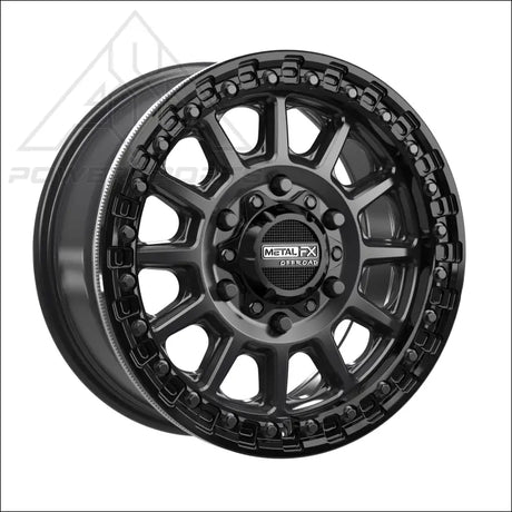 Rampage 6R Beadlock | Satin Black w/ Gloss Ring - Wheels