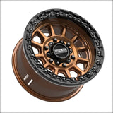Rampage 6R Beadlock | Smoked Bronze w/ Gloss Black Ring - 15x8 | +0mm/4 + 4 | 6x5.5 | 78831 (Maverick R) - Wheels