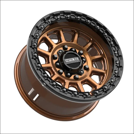Rampage 6R Beadlock | Smoked Bronze w/ Gloss Black Ring - 15x8 | +0mm/4 + 4 | 6x5.5 | 78831 (Maverick R) - Wheels