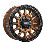 Rampage 6R Beadlock | Smoked Bronze w/ Gloss Black Ring