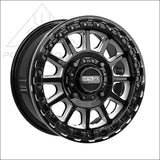 Rampage Beadlock | Gloss Black Contrast Cut - Wheels
