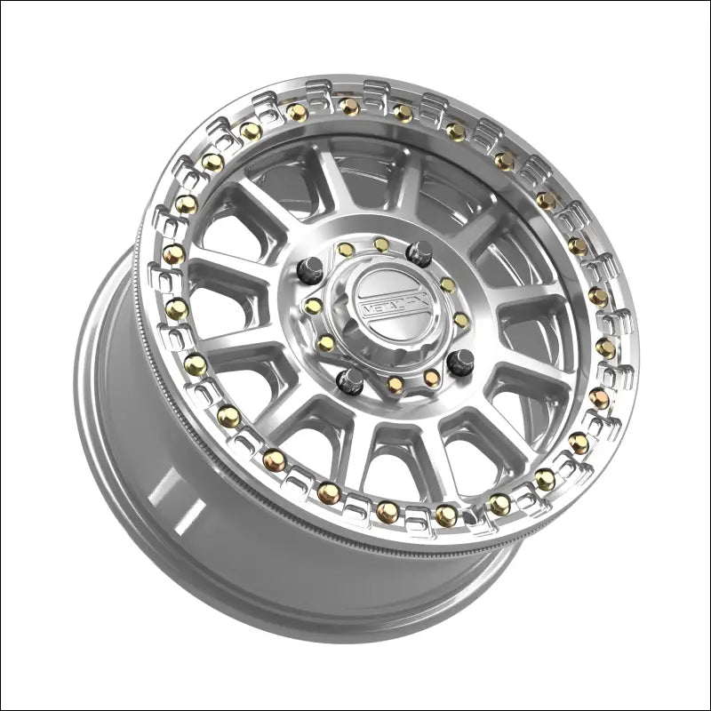 Rampage Beadlock | Gloss Silver Machined - 15x7 | +38mm/5 + 2 | 4x136/4x137 | 78801 (Can-Am / Honda)