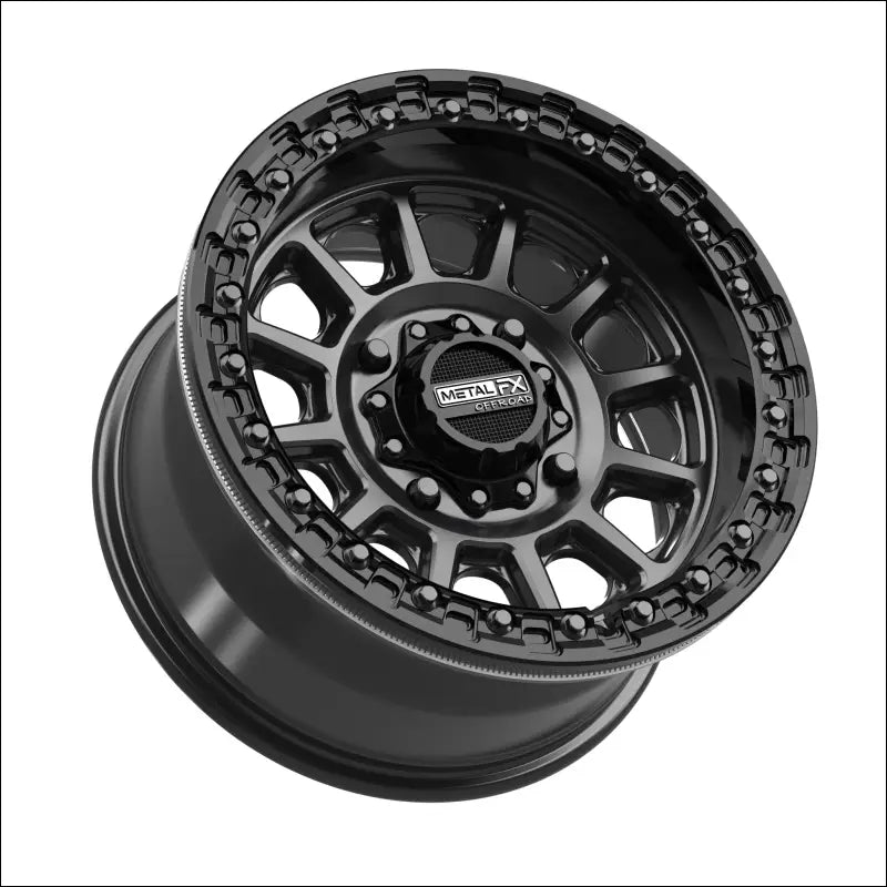 Rampage Beadlock | Satin Black w/ Gloss Ring - 15x8 | 0mm/4 + 4 | 4x136/4x137 | 78818 (Can-Am / Honda)