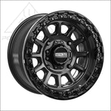 Rampage Beadlock | Satin Black w/ Gloss Ring