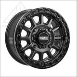 Rampage Beadlock | Satin Black w/ Gloss Ring