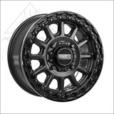 Rampage Beadlock | Satin Black w/ Gloss Ring