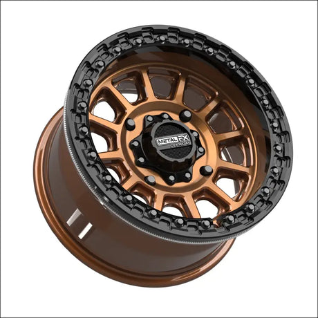 Rampage Beadlock | Smoked Bronze w/ Gloss Black Ring - 15x8 | 0mm/4 + 4 | 4x156 | 78823 (Kawasaki / Polaris / Yamaha