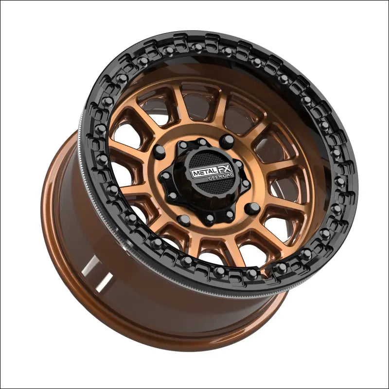 Rampage Beadlock | Smoked Bronze w/ Gloss Black Ring - 15x8 | 0mm/4 + 4 | 4x156 | 78823 (Kawasaki / Polaris / Yamaha