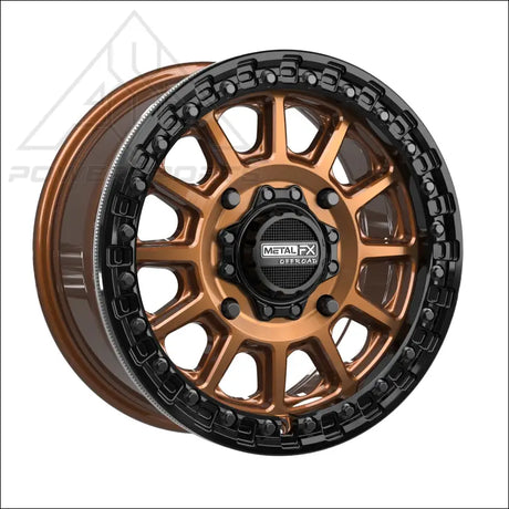 Rampage Beadlock | Smoked Bronze w/ Gloss Black Ring - Wheels
