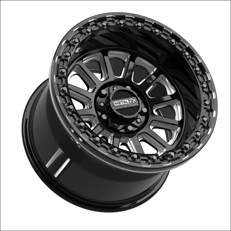 Rampage R Beadlock | Gloss Black Contrast Cut - 15x10 | +0mm/5 + 5 | 5x4.5 | 78840 (Polaris 5-Lug / Segway Super