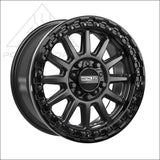 Rampage R Beadlock | Satin Black w/ Gloss Ring - Wheels