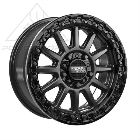 Rampage R Beadlock | Satin Black w/ Gloss Ring - Wheels