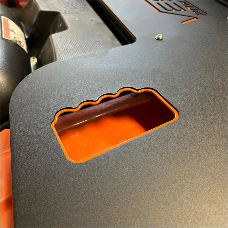 Rear Cooler Rack for 2015-2019 Honda Rubicon - Textured Black / Orange