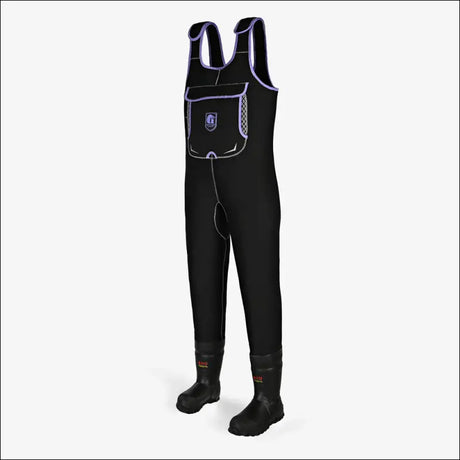 Retro Waders | Womens - Black/Purple - Small 8