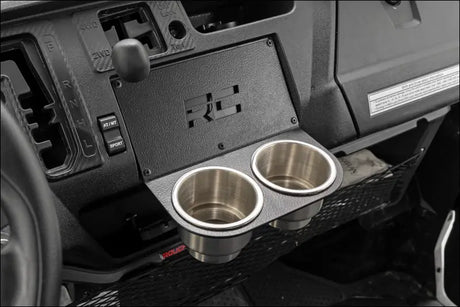 Rough Country 92056 Cup Holder | MLC-8 Mount | Honda Pioneer 1000/Pioneer 1000-5 - Lighting