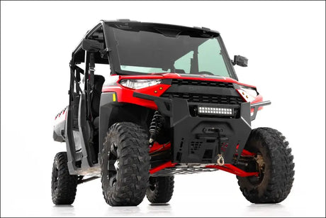 Rough Country 93155RED Red Forged Alum High Clearance 2’’ Fwd Offset Control Arms w/Ball Joints | Polaris Ranger 1000XP