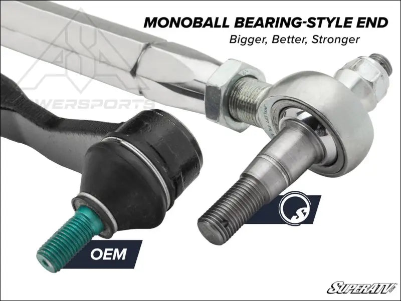 Super ATV Polaris Ranger XP 1000 RackBoss 2.0 Steel Bar Tie Rod Kit - Rods