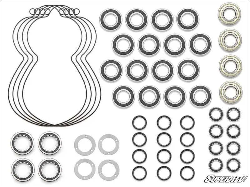 SuperATV 8’’ Portal Gear Lift Seal and Bearing Rebuild Kits - Dual / 0.7 / Kit for 4 Boxes - Portals