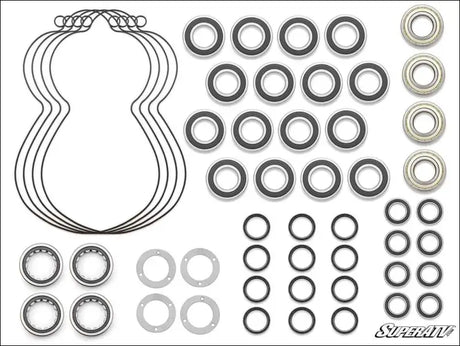 SuperATV 8’’ Portal Gear Lift Seal and Bearing Rebuild Kits - Dual / 0.7 / Kit for 4 Boxes - Portals