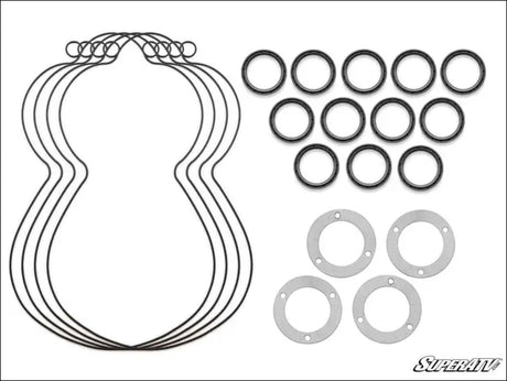 SuperATV 8’’ Portal Gear Lift Seal and Bearing Rebuild Kits - Dual / 0.7 / Kit for 4 Boxes - Portals