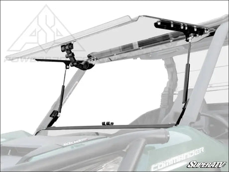 SuperATV Can-Am Maverick Trail Scratch Resistant Flip Windshield