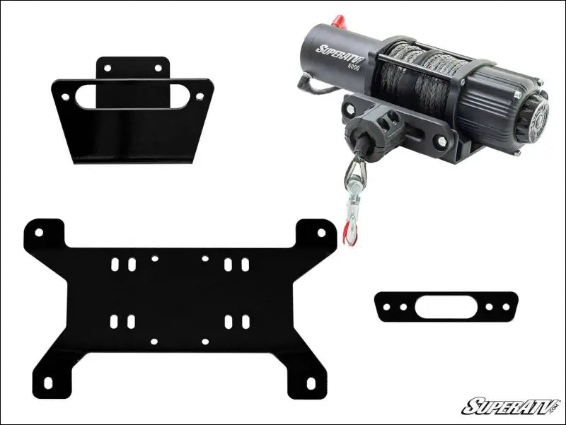 SuperATV Can-Am Maverick Winch Mounting Plate - 6000 lb