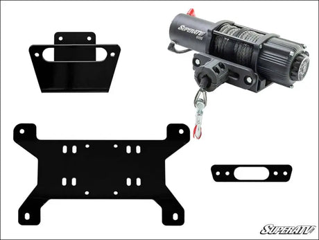 SuperATV Can-Am Maverick Winch Mounting Plate - 6000 lb