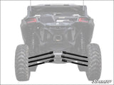 SuperATV Can-Am Maverick X3 Tubed Radius Arms - Complete Kit (6 Rods) / 64 Inch Wide / Black - Rods