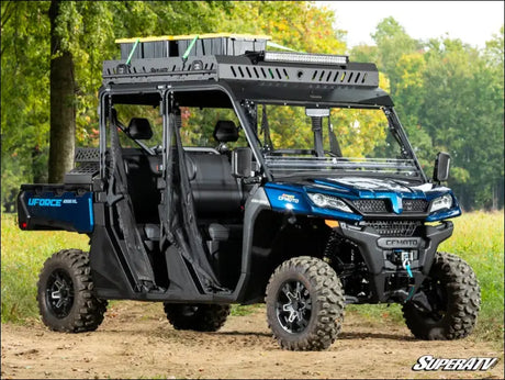 SuperATV CFmoto Uforce 1000 XL Outfitter Roof Rack - No thank you / Yes - 30’’ Straight Light Bar / Aluminum - Cargo