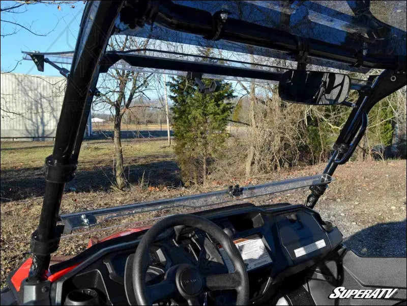 SuperATV Honda Pioneer 1000 Scratch-Resistant Flip Windshield