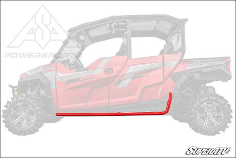SuperATV Polaris General 4 Heavy Duty Nerf Bars - Black
