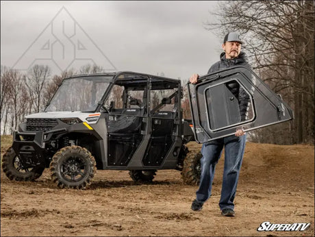 SuperATV Polaris Ranger Crew 1000 Convertible Cab Enclosure Doors