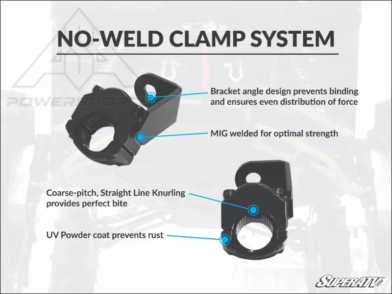 SuperATV Polaris Ranger XP 1000 Track Bars - Portals