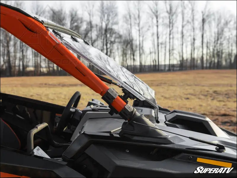 SuperATV Polaris RZR Pro R Scratch-Resistant Flip Windshield