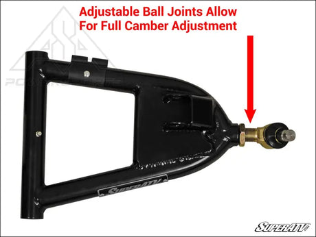 SuperATV Polaris RZR S 800 High Clearance 1.5’’ Forward Offset Front A-Arms