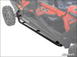 SuperATV Polaris RZR S4 1000 Rock Sliding Nerf Bars - Wrinkle Black
