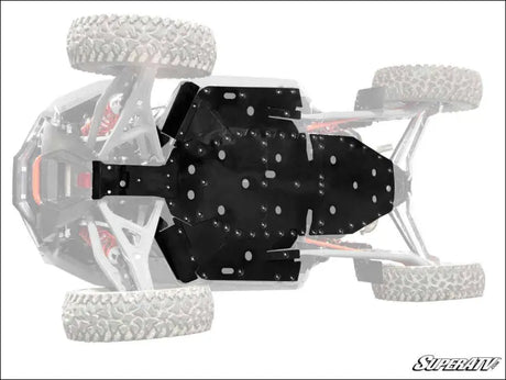 SuperATV Polaris RZR Turbo R Full Skid Plate - Plates