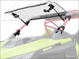 SuperATV Polaris RZR Turbo R Scratch Resistant Flip Windshield