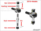 SuperATV Polaris RZR XP 1000 Heavy Duty Tie Rod Kit - Rods