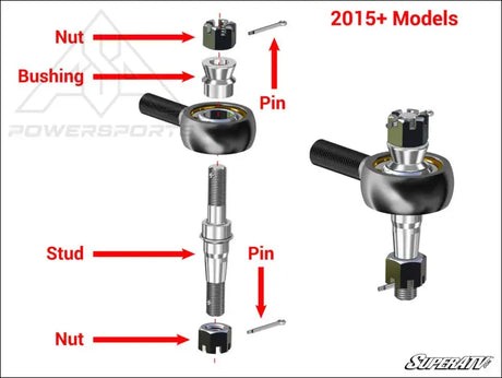 SuperATV Polaris RZR XP 1000 Heavy Duty Tie Rod Kit - Rods