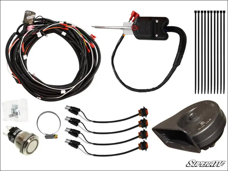 SuperATV Polaris RZR XP 1000 Plug and Play Turn Signal Kit - Steering Column Dash Horn / 4 Seat with Ride Command