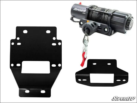 SuperATV Polaris RZR XP 900 Winch Mounting Plate - 4500 Lb. / Yes
