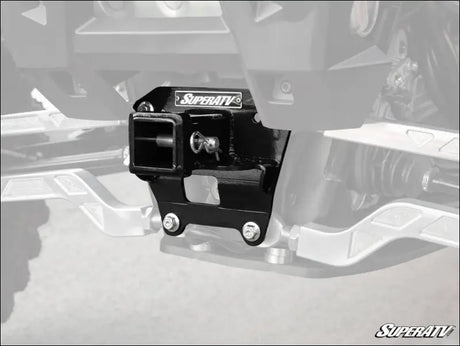 SuperATV Polaris RZR XP Turbo Rear Receiver Hitch - 2017 + / Black
