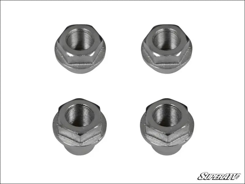 SuperATV Yamaha YXZ Portal Gear Lift Recessed Nut Kit - Turner Axles (M24 x 1.5 Nuts) / Gen 3 - Portals