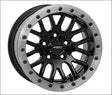 System 3 SB-9 Beadlock Wheel - Gloss Black With Matte Brushed Ring - 15x9 / 4x137 / 5 + 4( + 10mm) - Wheels