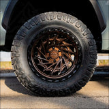 Typhoon Truck | Smoked Bronze Center Gloss Black Lip - Wheels